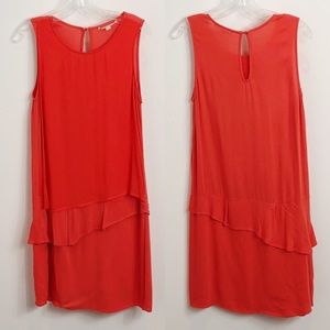 ELLA MOSS red midi dress, sleeveless, A-li…